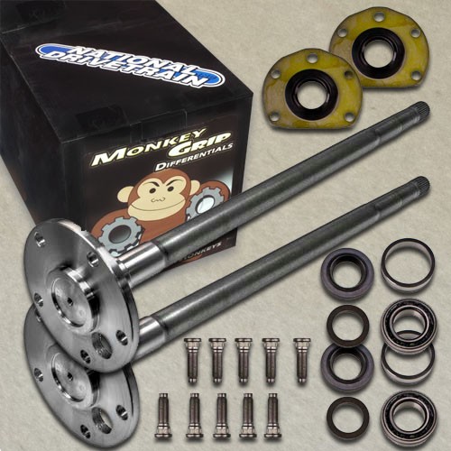 Grip alloy axle - alloy, kit